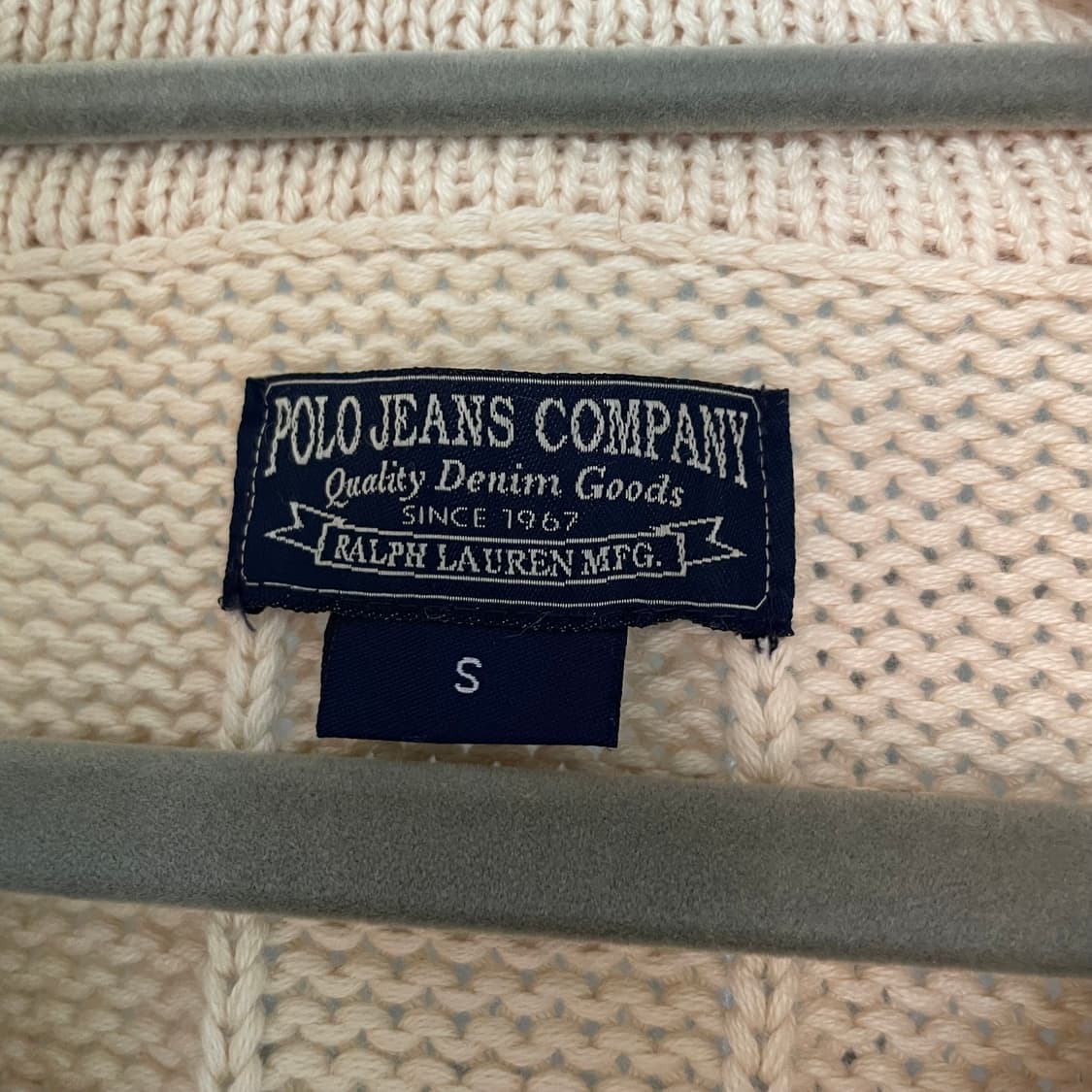 폴로 진스 랄프로렌 베이지 니트집업  상품이미지4