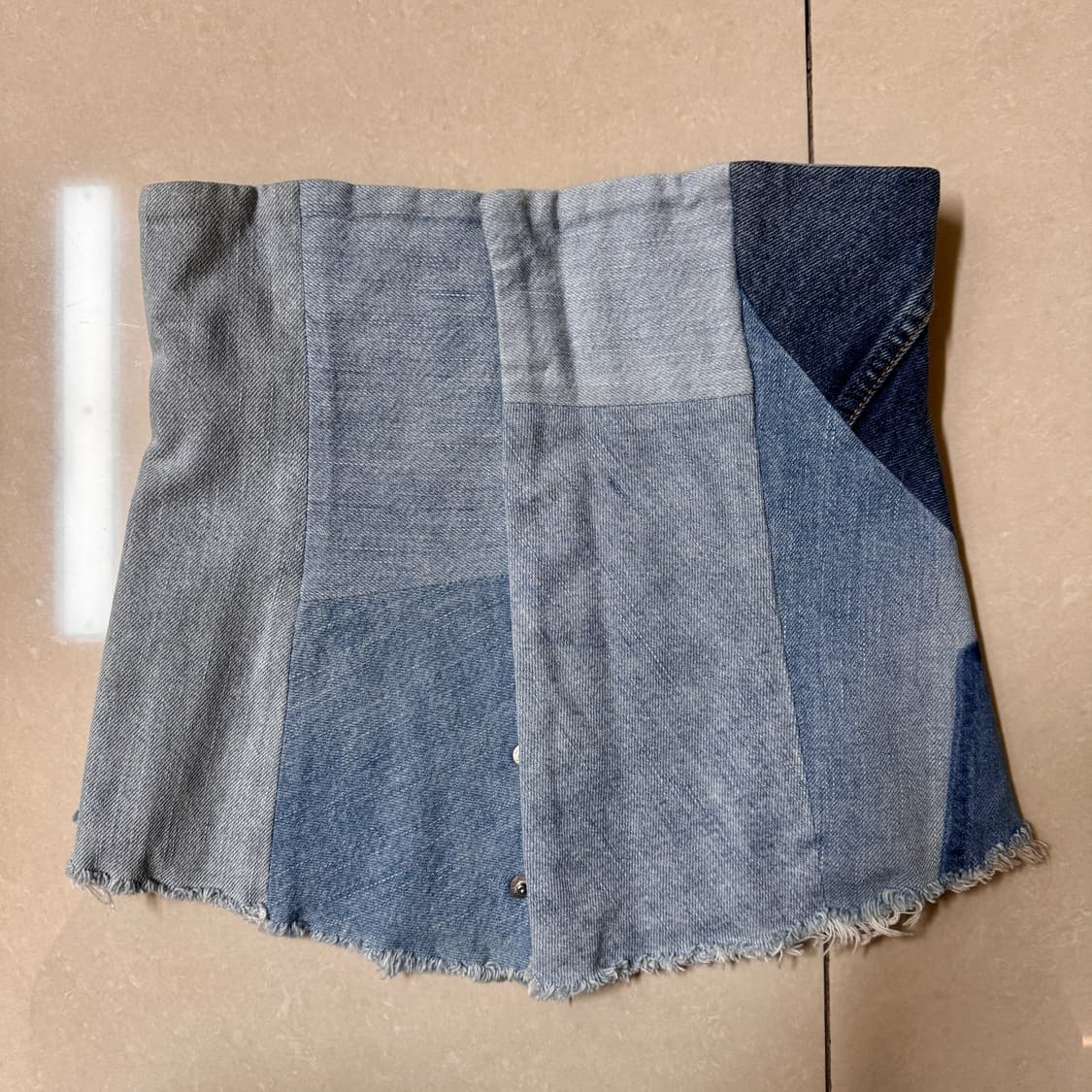 캐피탈 데님 패치워크 코르셋 상품이미지3