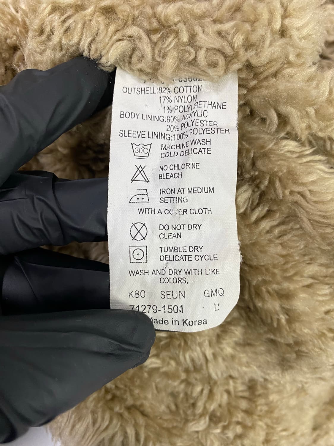 리바이스 레드탭 양털 쉐르파 트러커 데님 자켓 L 상품이미지5