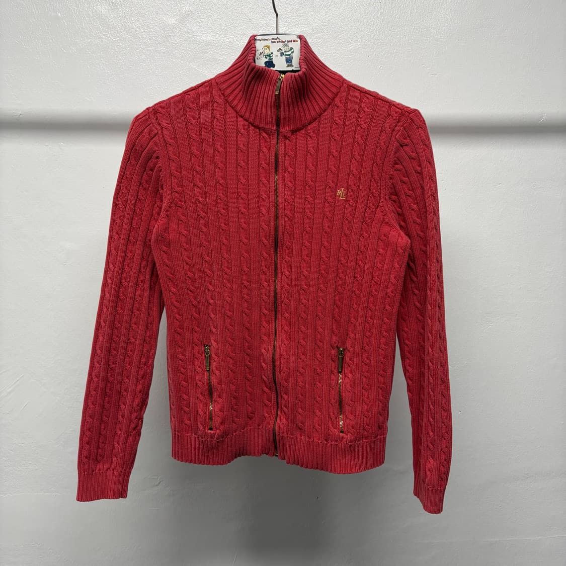 폴로 랄프로렌 케이블 니트집업 상품이미지1