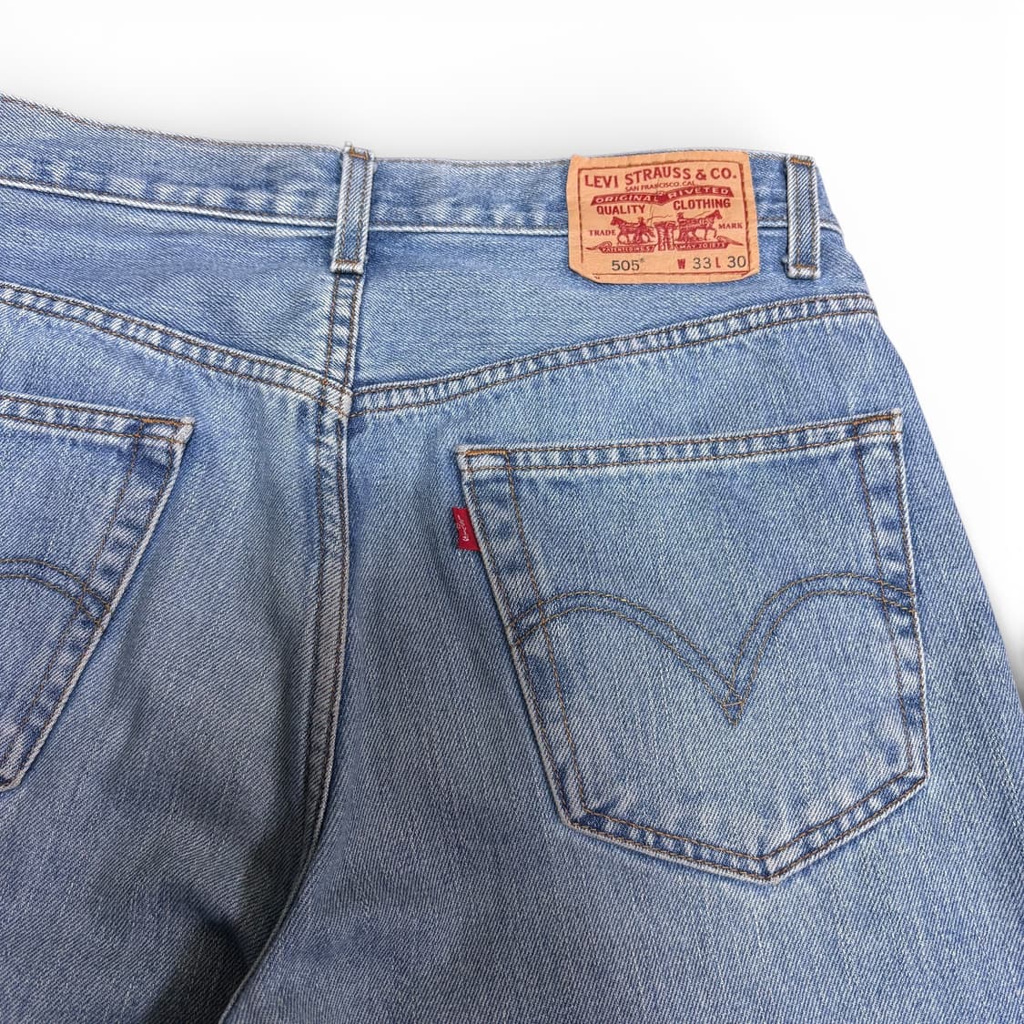33 리바이스505 연청 레귤러핏 데님팬츠 상품이미지3