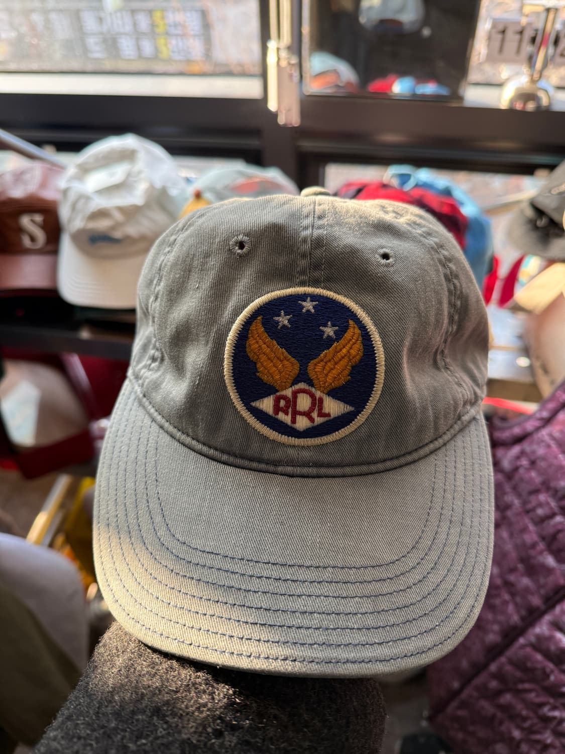 RRL 가먼트 다잉 볼캡 블루 Os 상품이미지1