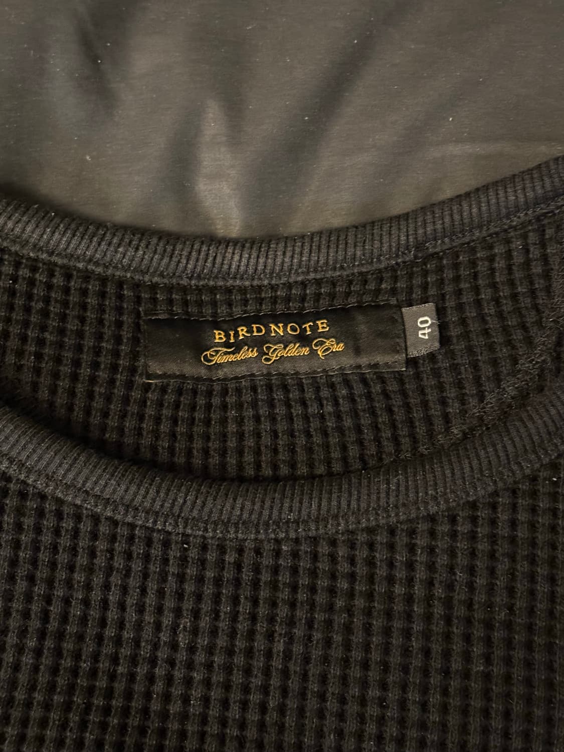 버드노트 헤비 와플 크루넥 40 상품이미지2