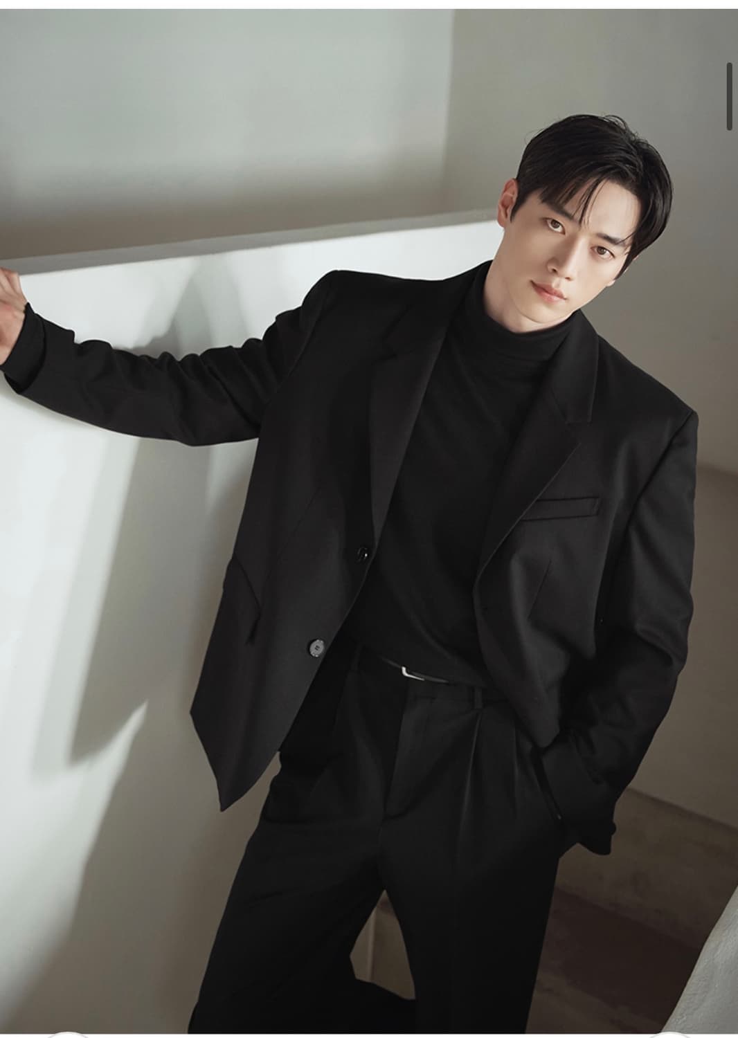 (새상품)(XL) 드로우핏 오버사이즈 도브 울 블레이저 [BLACK] 상품이미지2