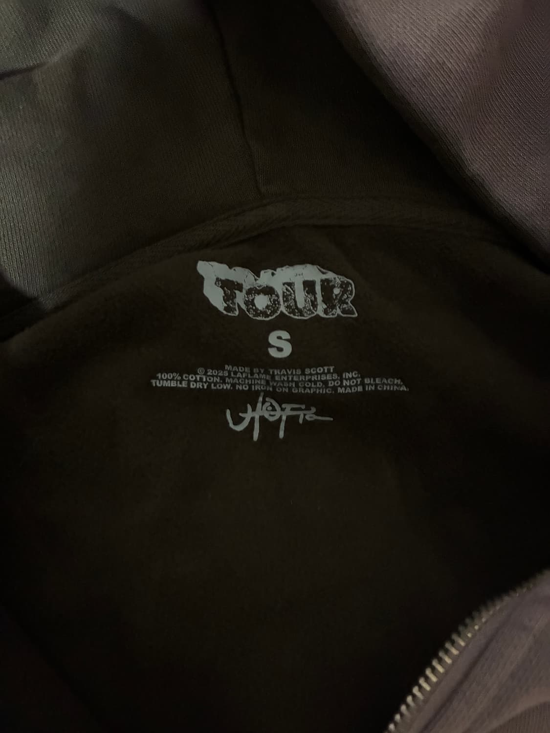 트레비스스캇 내한 머천 후드집업 s 상품이미지3