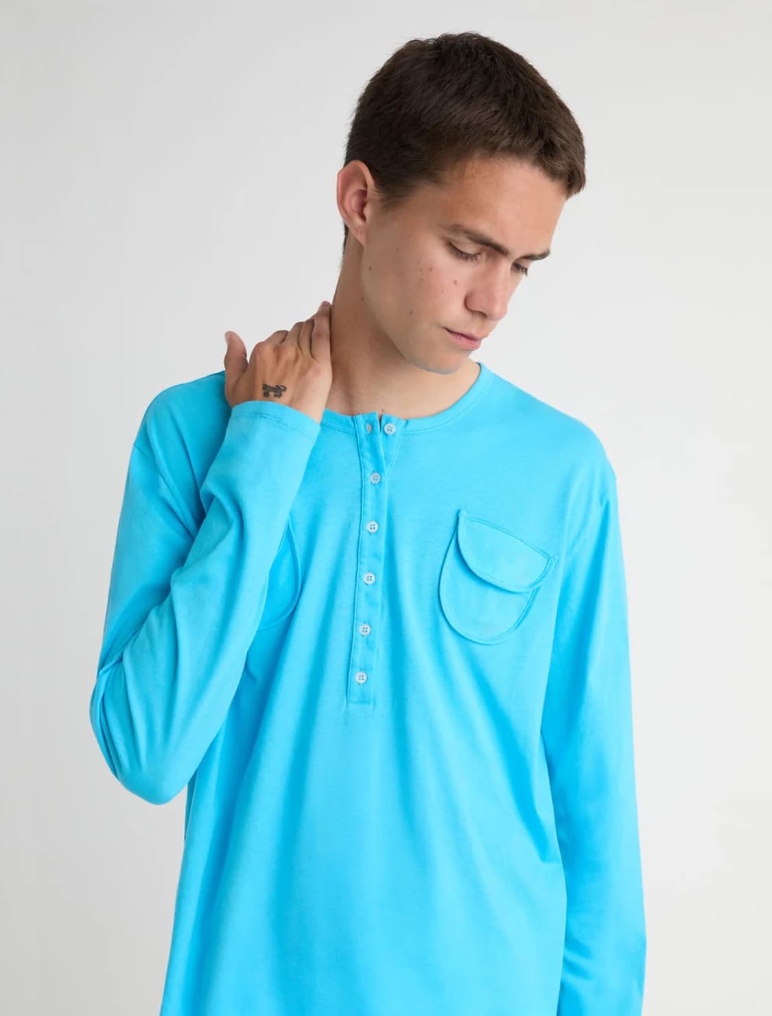 [S,M,L]팔로마울 Nestor B 포켓 티셔츠/블루 상품이미지6