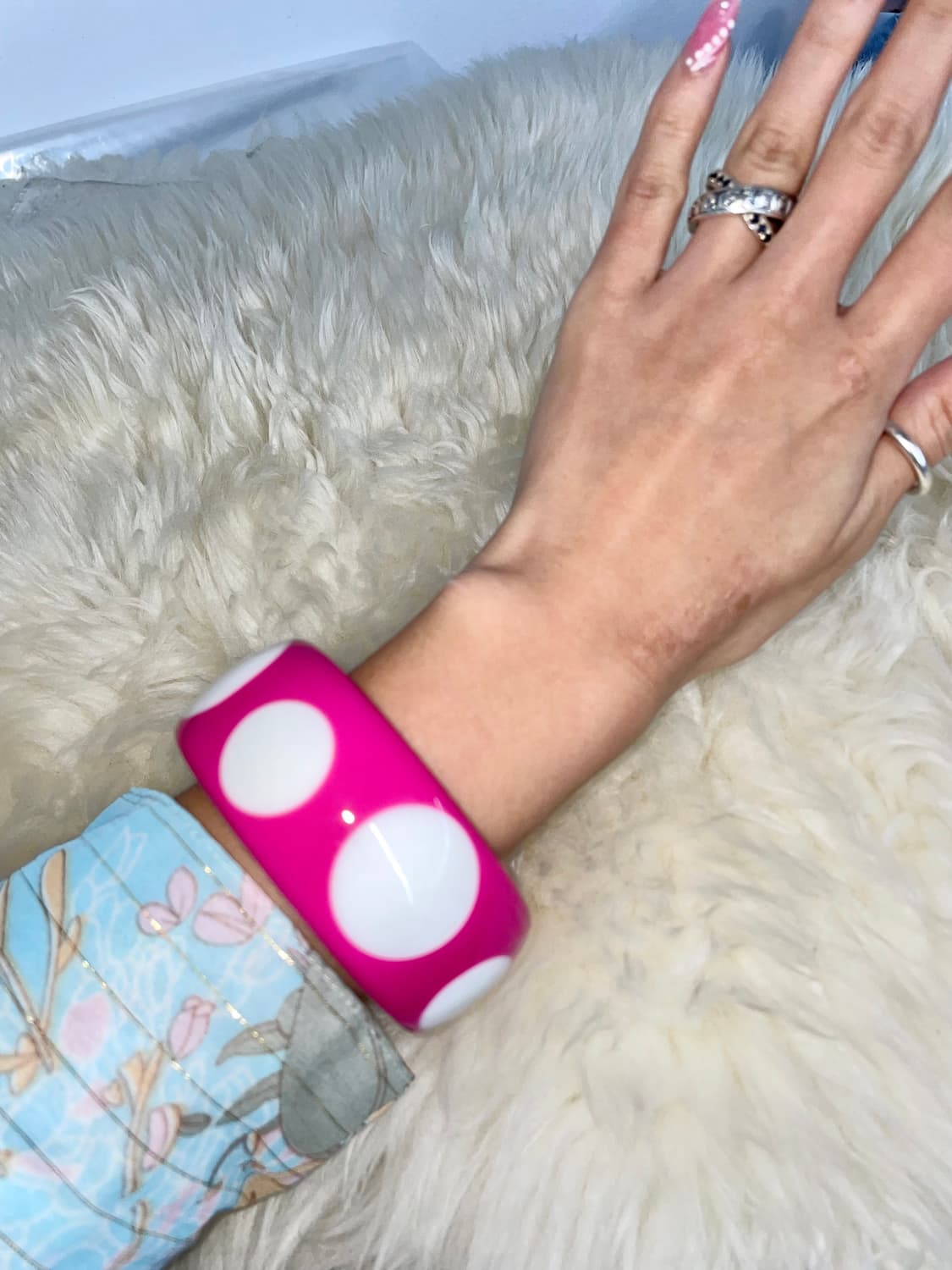 키치 핑크 도트 뱅글 상품이미지2