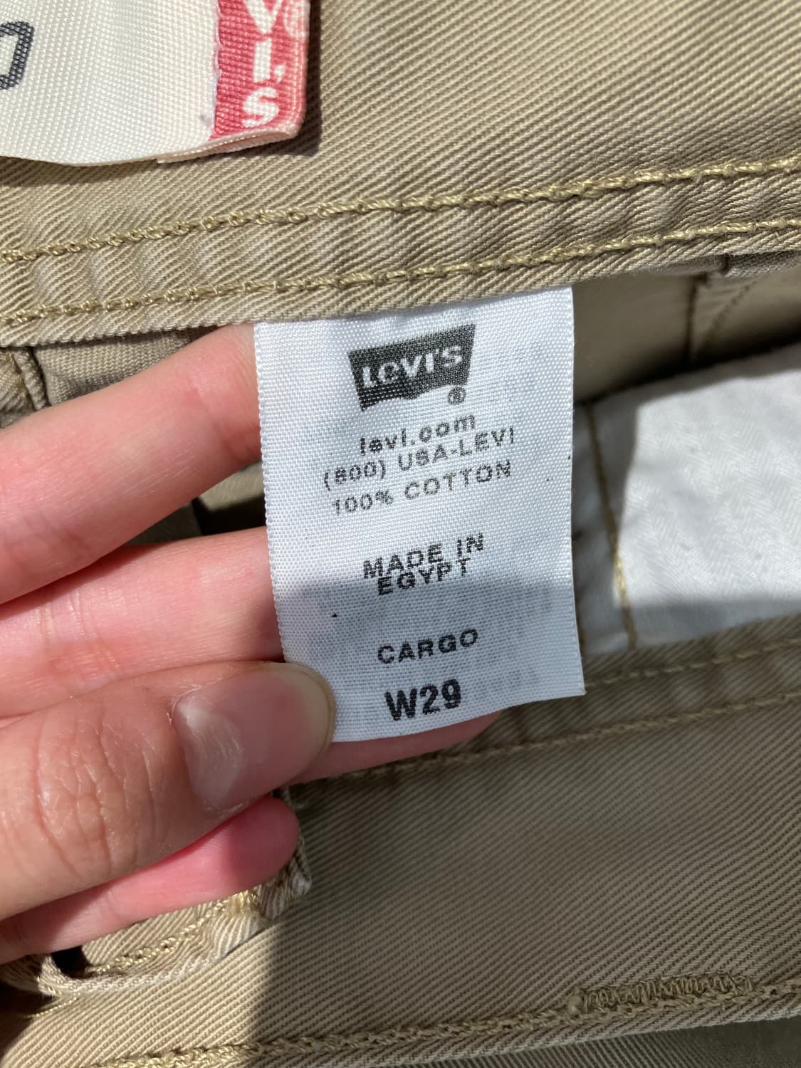 Levi’s 베이지 와이드 카고 팬츠 29 상품이미지9