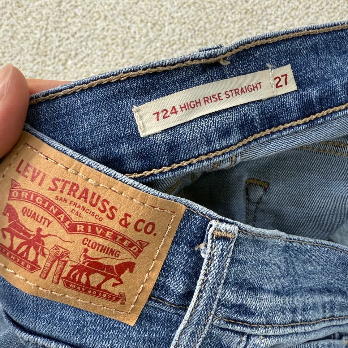 [W27 L28] 리바이스 724 여성 데님팬츠 0105T1 상품이미지3