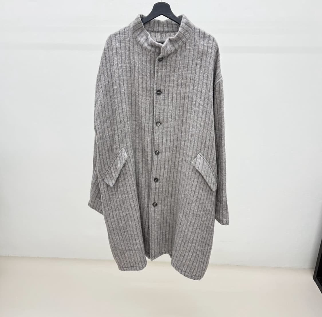 Bergfabel (베르그파벨) 스트라이프 울 코트 상품이미지1