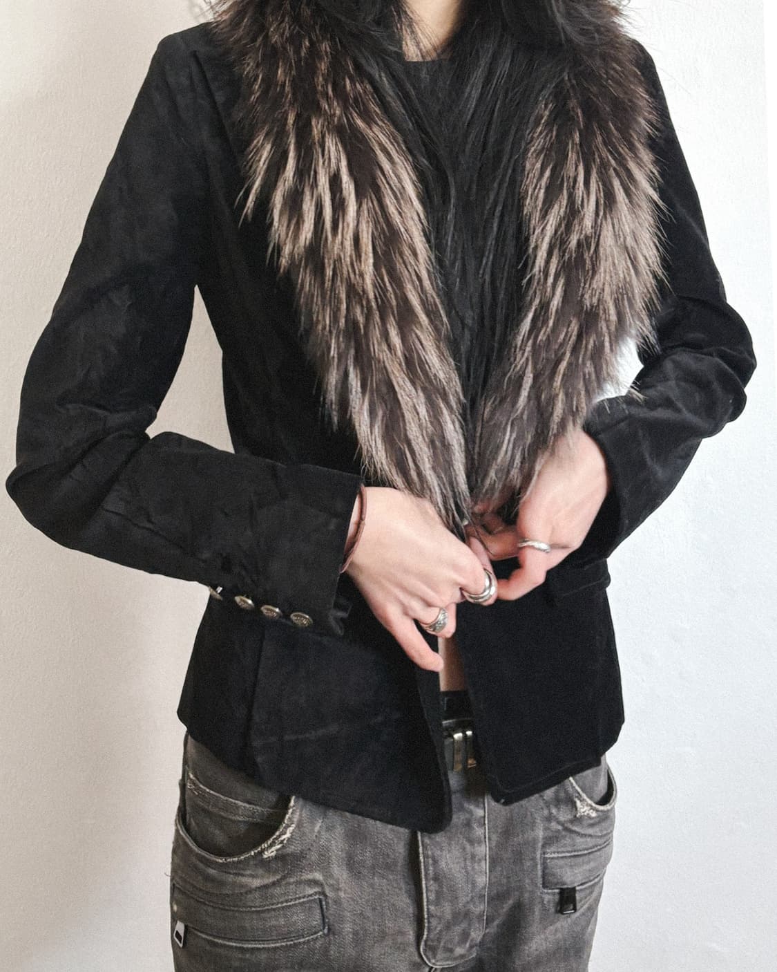 rei reiss 라쿤퍼 은장 오피서자켓 상품이미지3