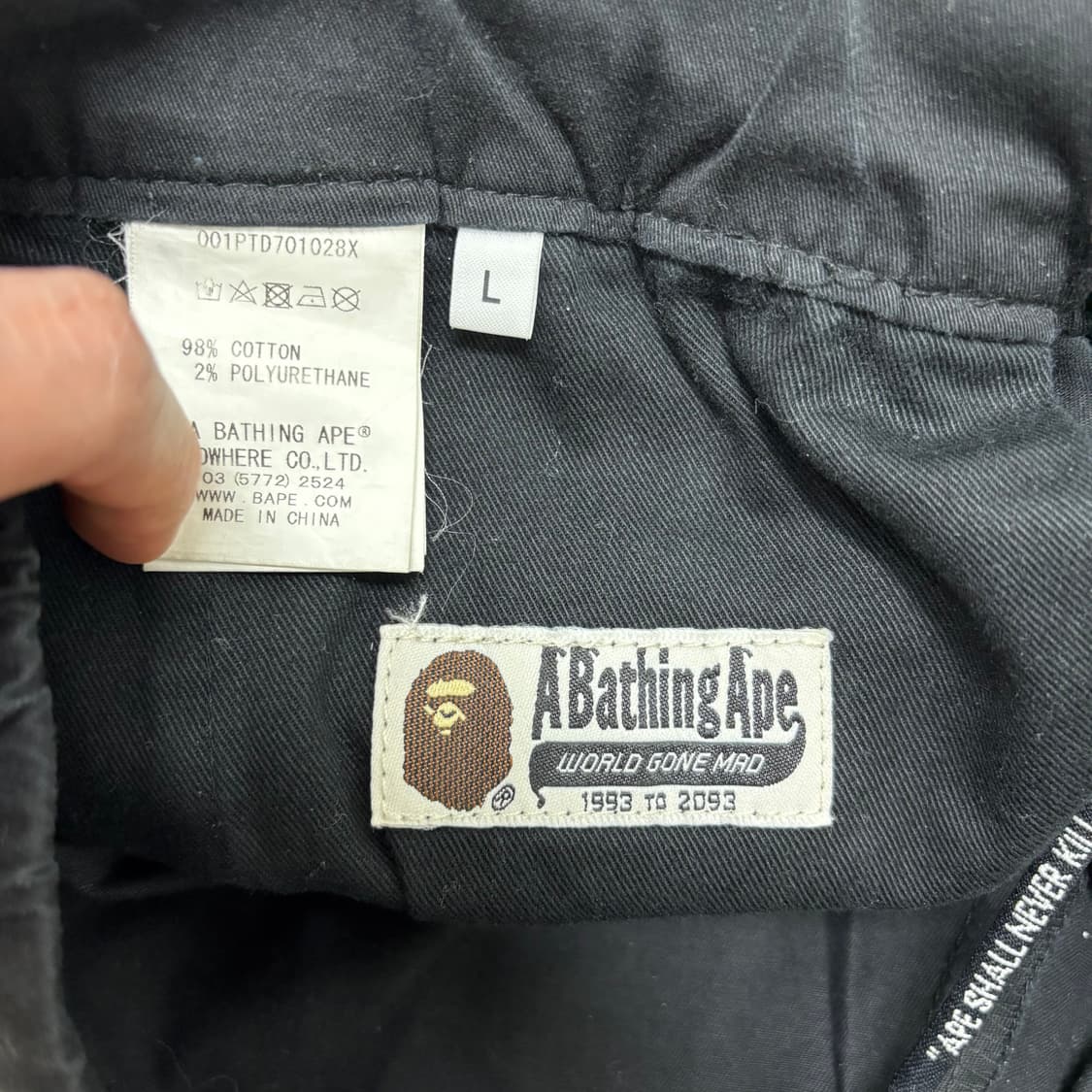 베이프 샤크 블랙 팬츠 상품이미지4