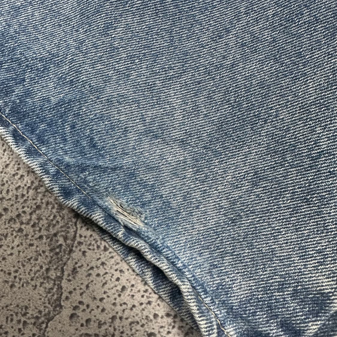 ✨ (바배) 빈티지 언발란스 하프 랩 데님 팬츠  상품이미지4