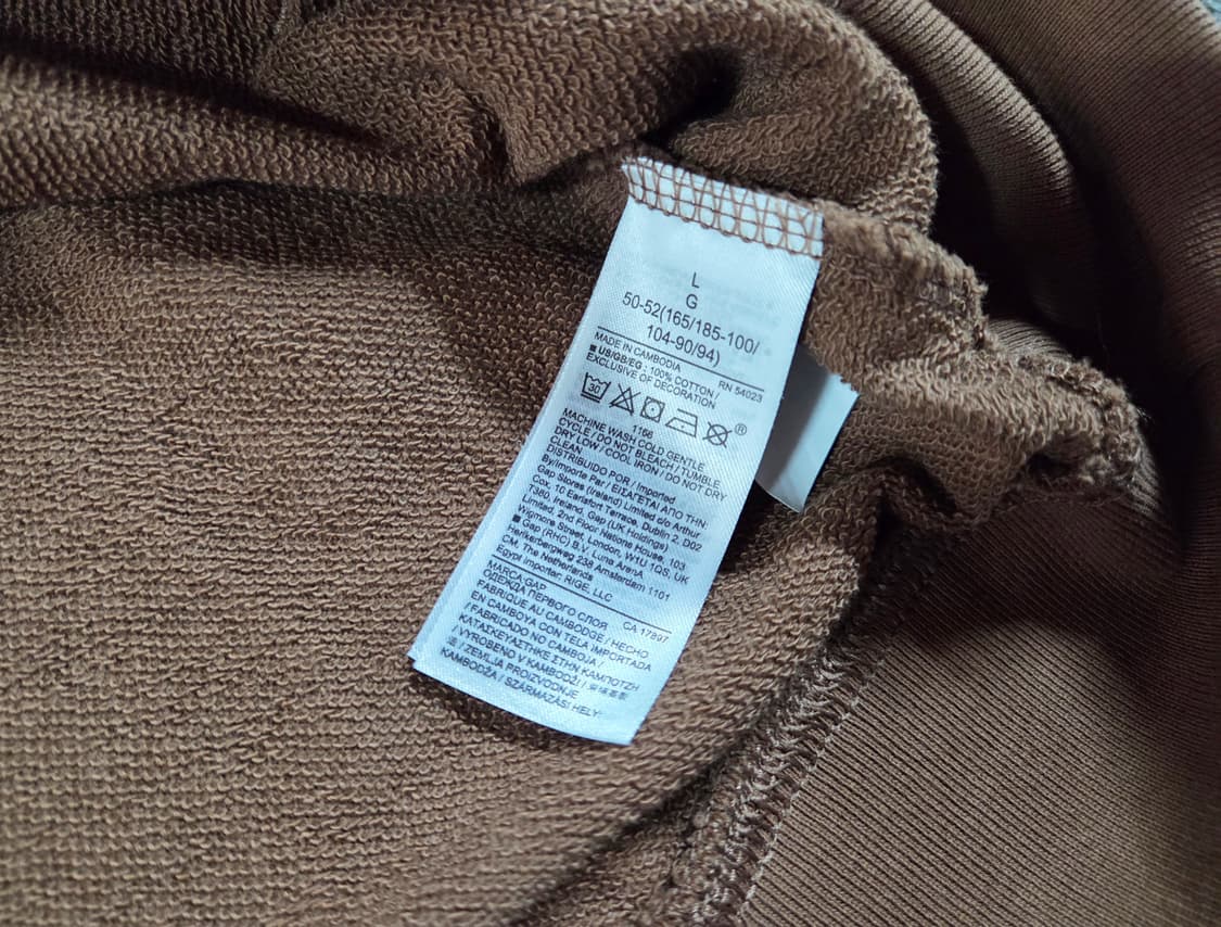 갭 GAP 아치 로고 브라운 풀오버 후드티 상품이미지5