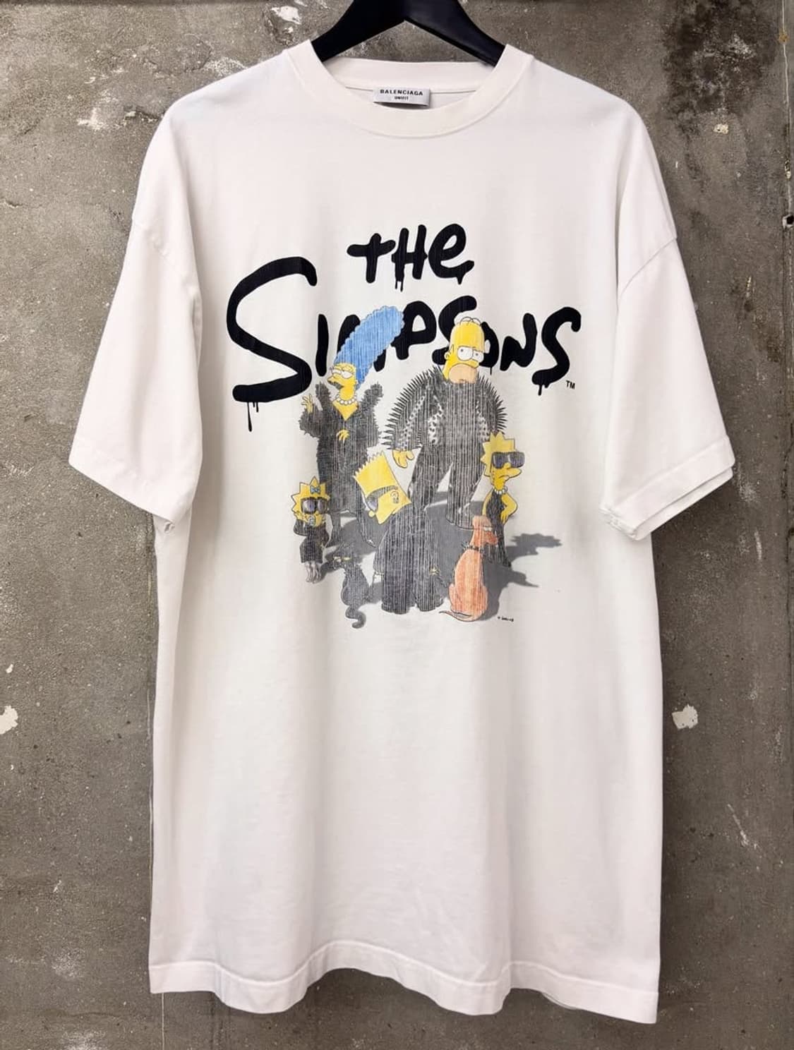 Balenciaga 발렌시아가 x 심슨 콜라보 화이트 반팔 티  상품이미지2
