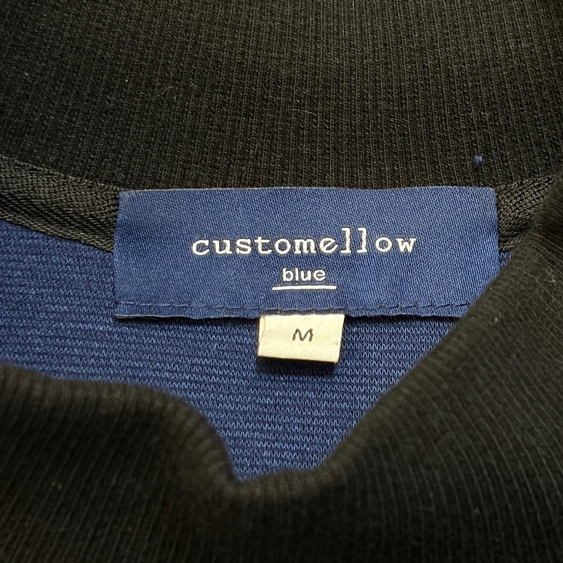 CUSTOMELLOW 네이비 배색 맨투맨 M 상품이미지5