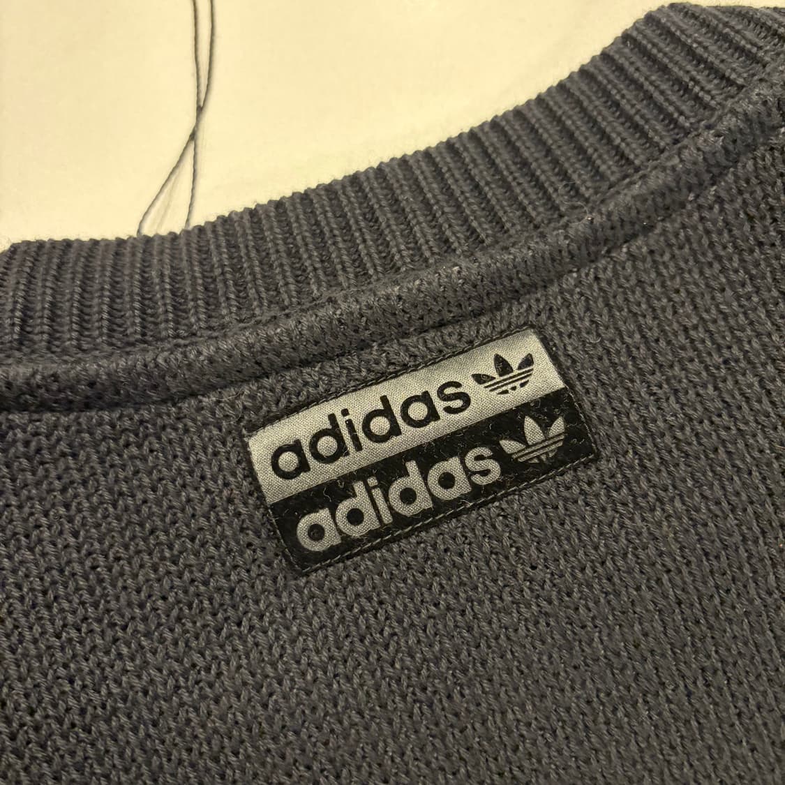 [XS] 아디다스 빅로고 트레포일 니트 블랙 B777 상품이미지8