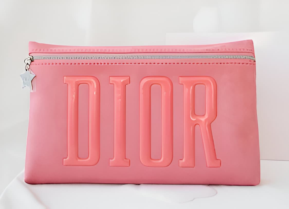 디올(Dior) 핑크 스웨이드 파우치 (새제품) 상품이미지1