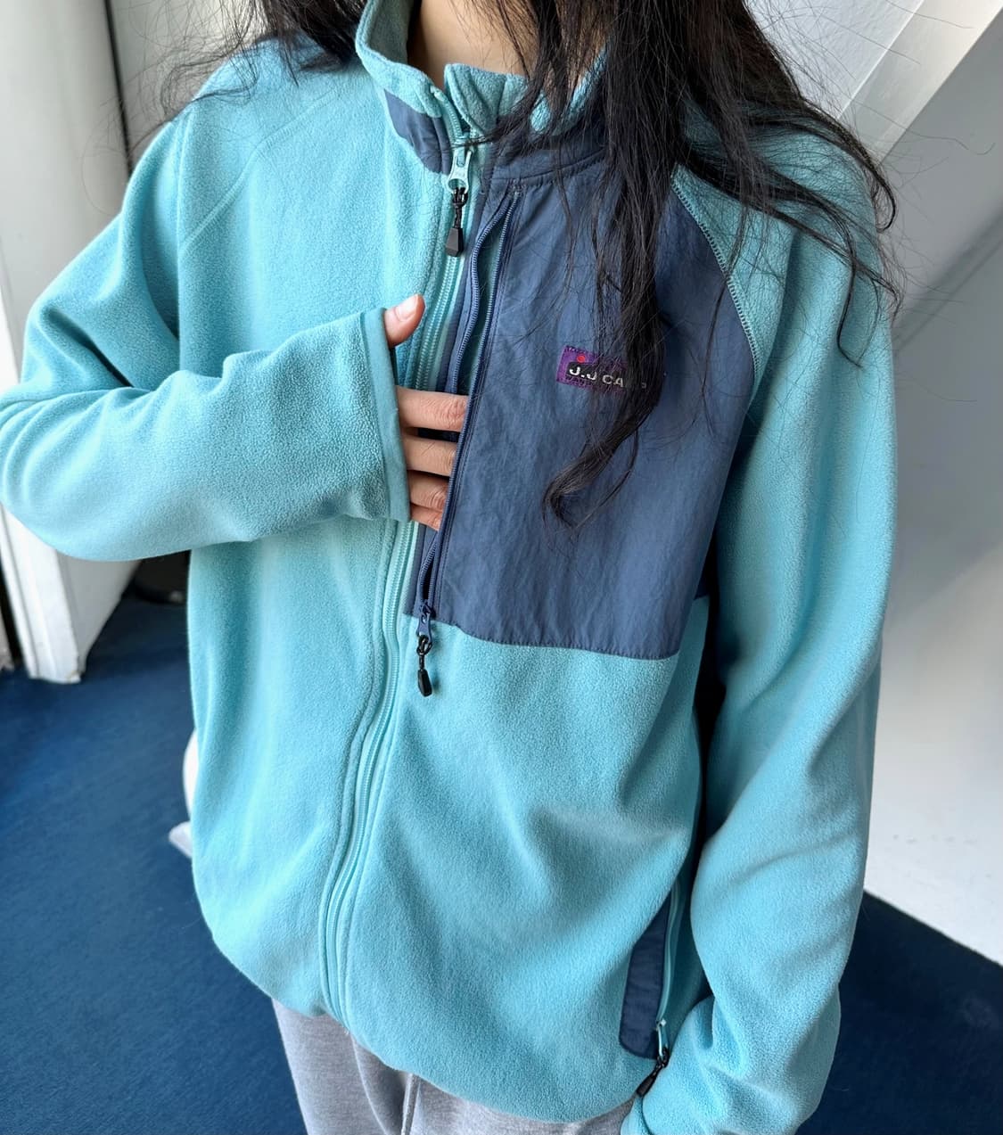 Fleece design zip blouson 상품이미지9