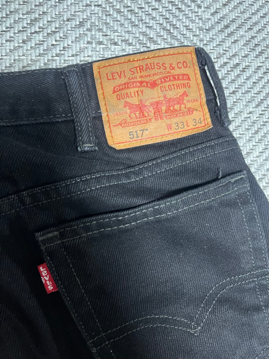 리바이스 517 블랙 33x34 상품이미지4