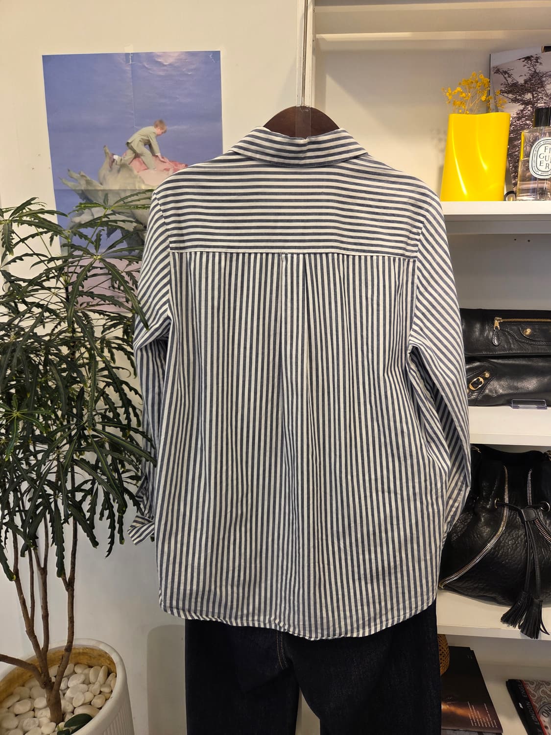 Jasmin 꽃자수 스트라잎 줄무늬 셔츠 상품이미지6