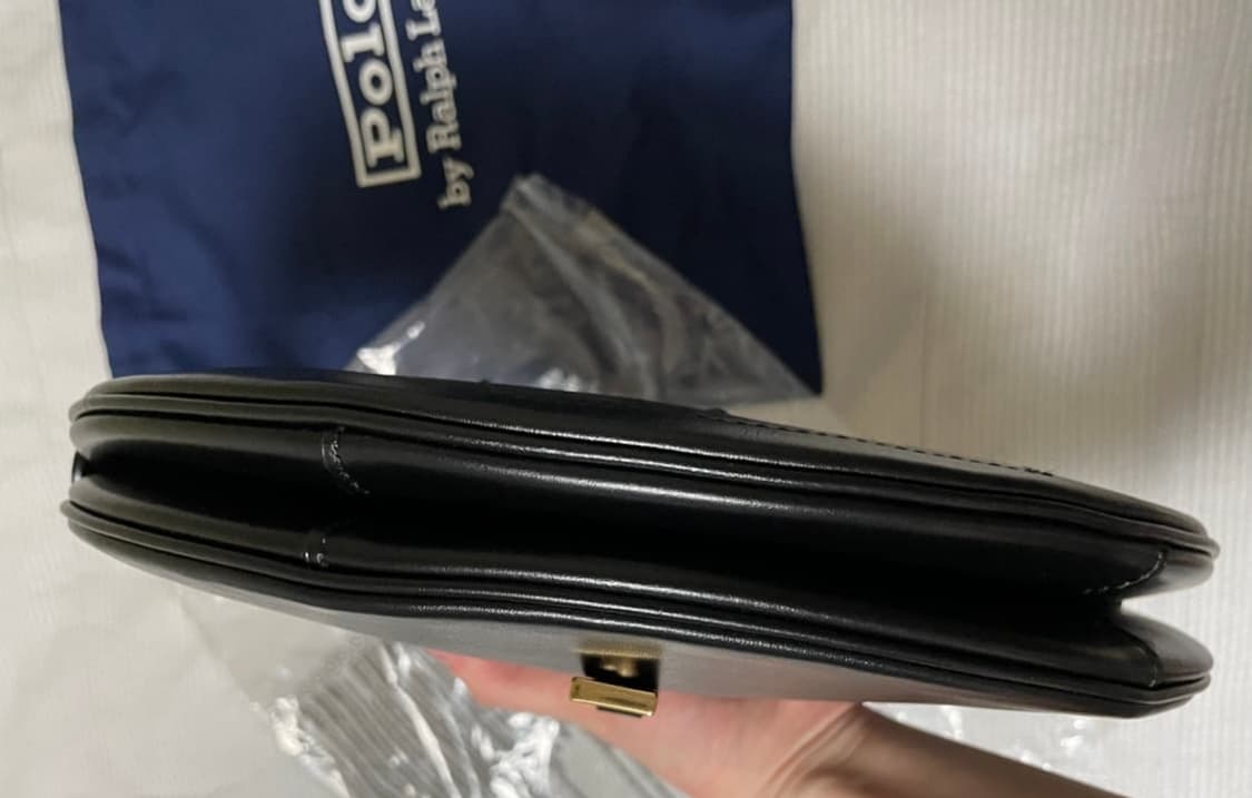 폴로ID카프스킨 미니숄더백 블랙 상품이미지5