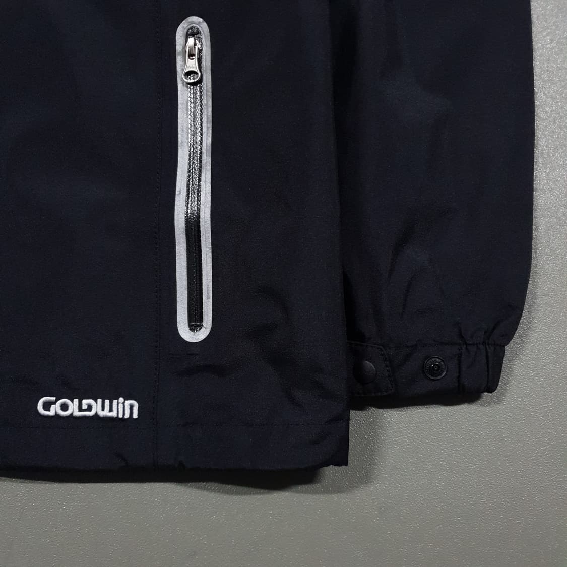 여성 L) 골드윈 고어텍스 팩라이트쉘 바람막이 후드 자켓 블랙 고프코어 상품이미지4