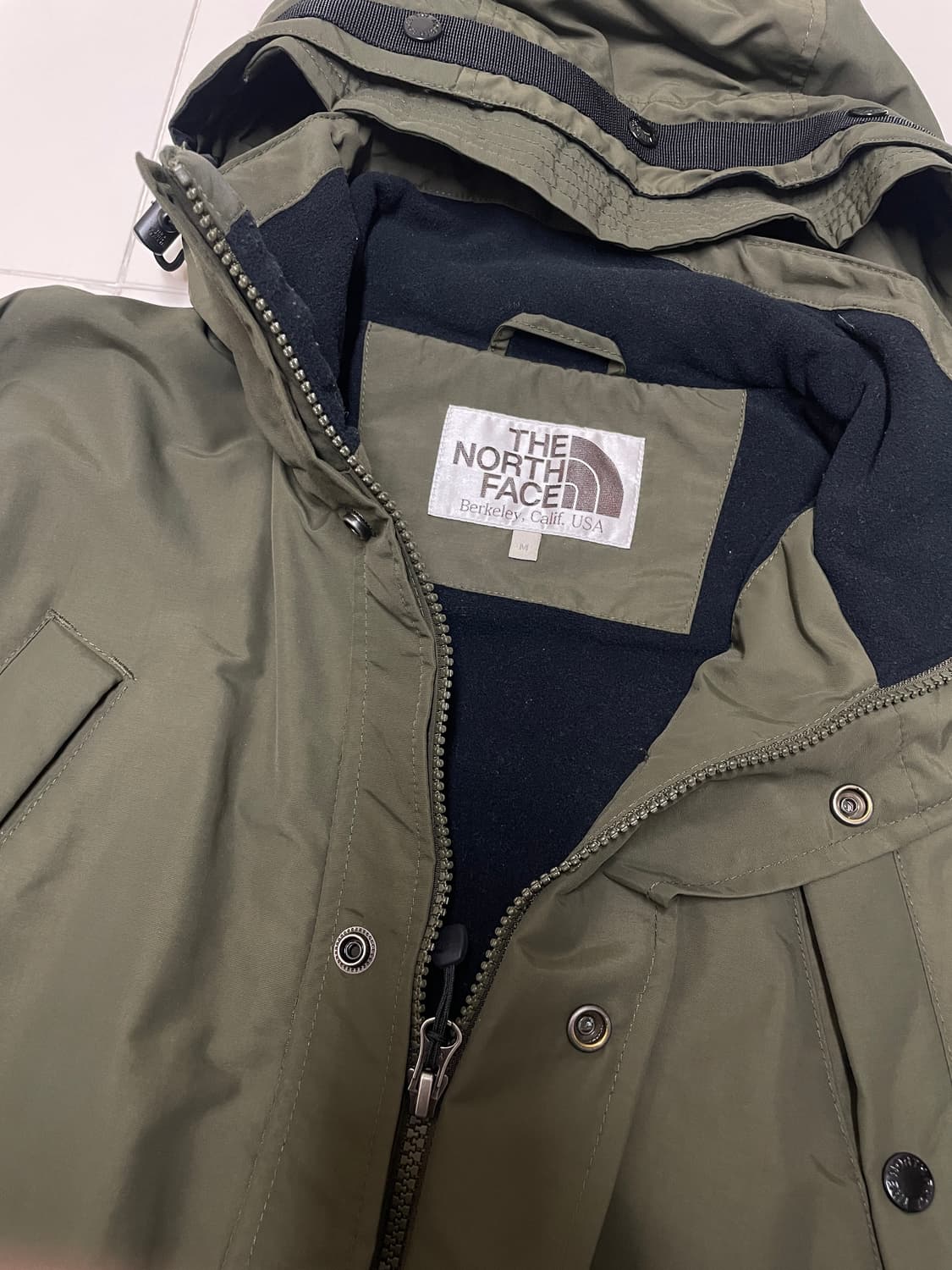 노스페이스 화이트라벨 여성 아웃도어 고어텍스 자켓 M 카키 상품이미지5