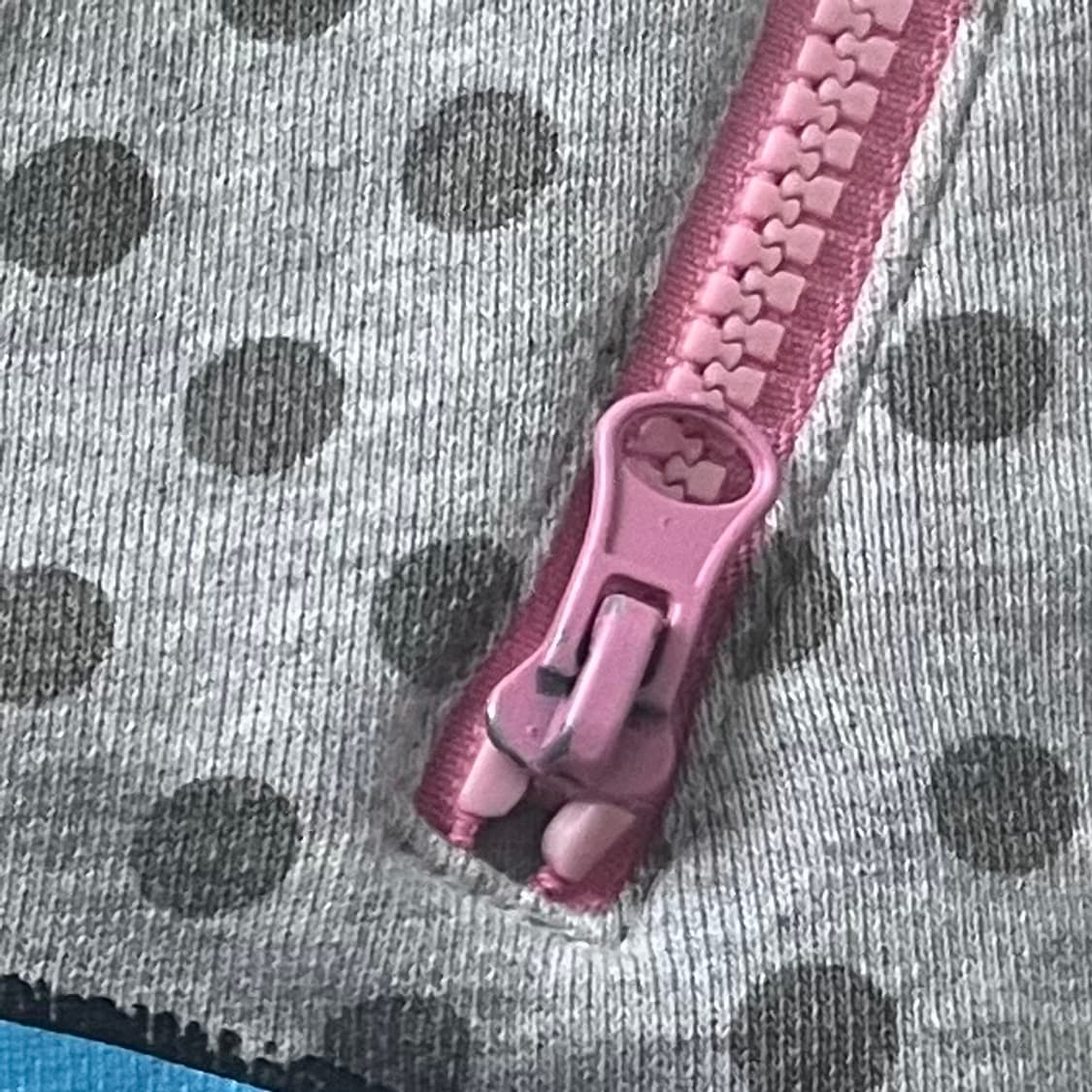 빈티지 팝갸루 폴카 도트 땡땡이 배색 안감 후드 집업 상품이미지6