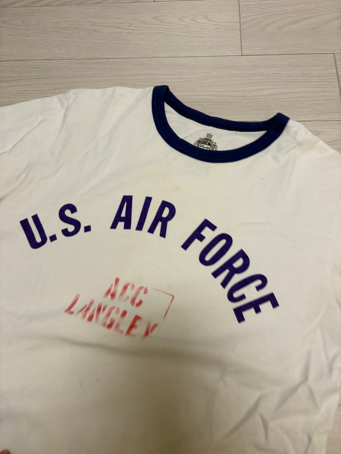 휴스턴 밀리터리 링거티셔츠 95사이즈 상품이미지1