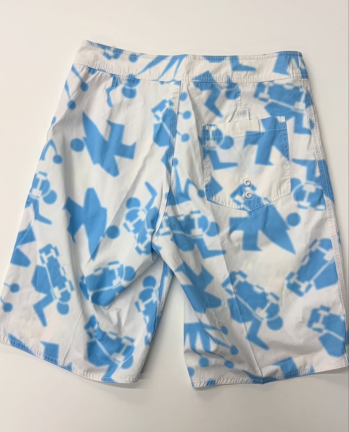 (미사용)STUSSY 스투시 09‘s 스카이블루 서프맨 워터 쇼츠  상품이미지3