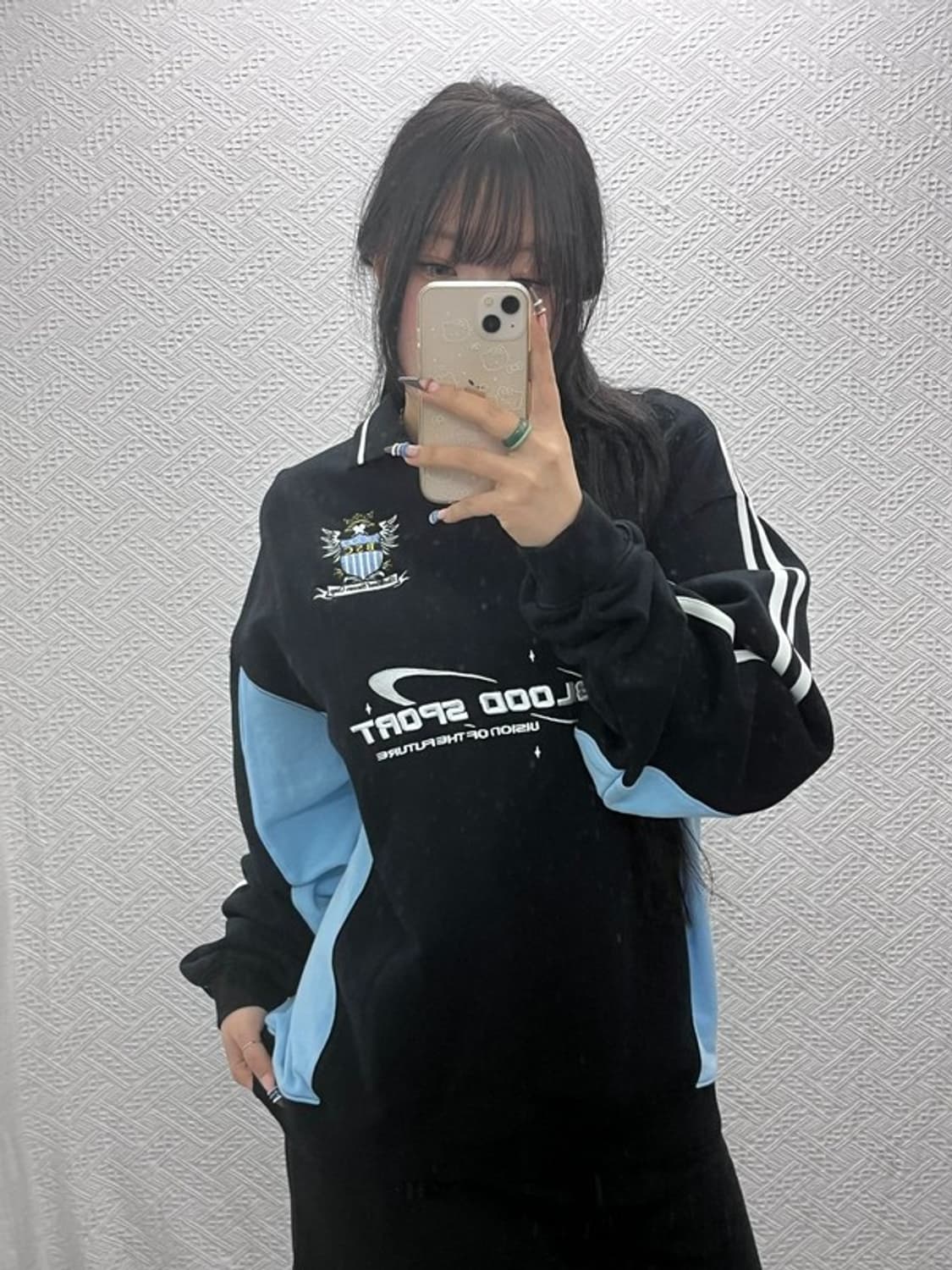 배드블러드 블록코어 싸커 캠프 키치 패널 맨투맨 M C07838 상품이미지2