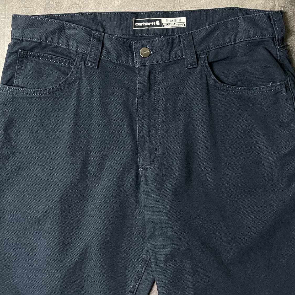 CARHARTT 칼하트 네이비 유틸리티 워크 팬츠 A01065 상품이미지2
