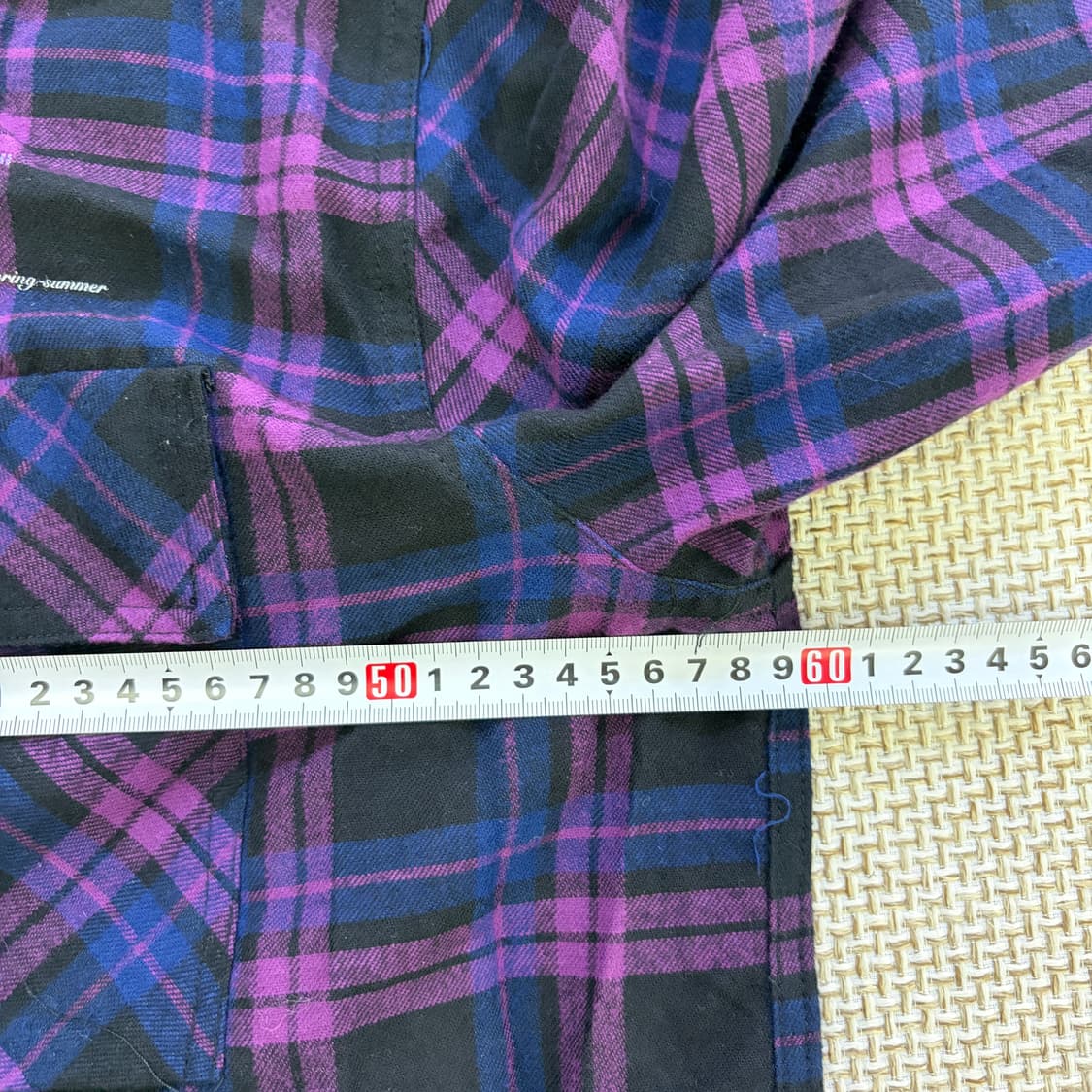 XL 오프화이트  플란넬 체크 긴팔 셔츠 0622D2 상품이미지5