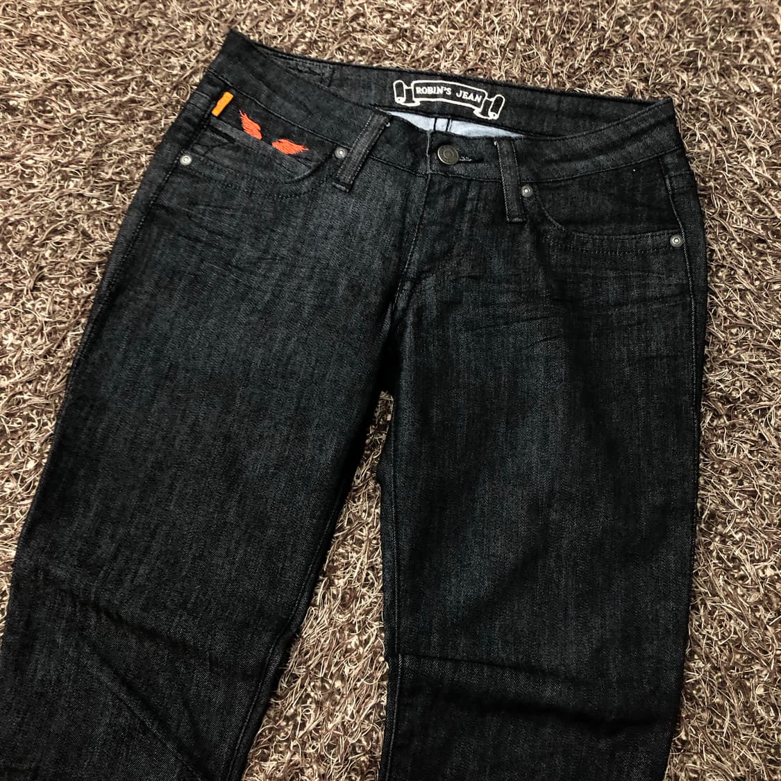 로빈스진 블랙 워싱 데님 팬츠 상품이미지4