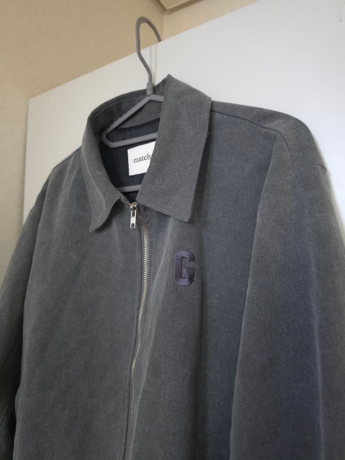 matchglobe 매치글로브 크롭 블루종 자켓 상품이미지2