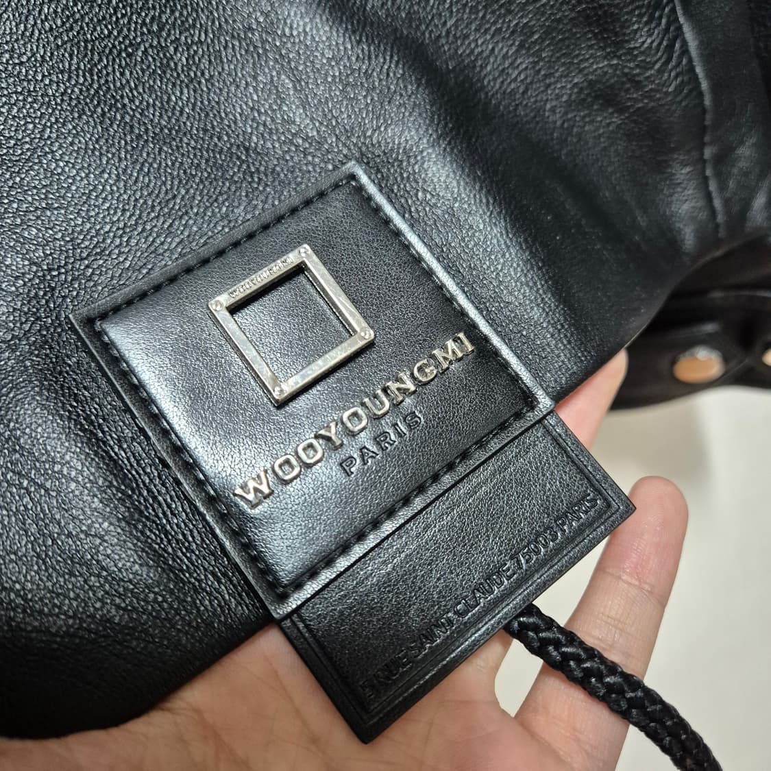 우영미 램스킨 레더 자켓 상품이미지6