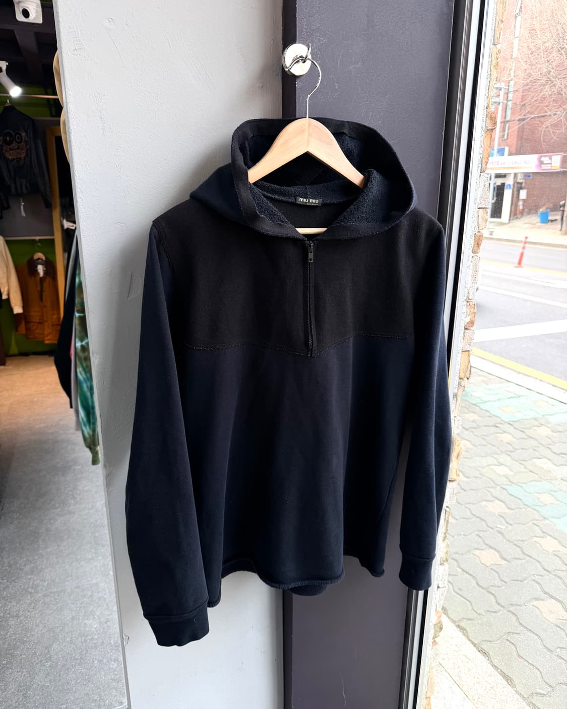 S/ 미우미우 2000FW 후디 하프집업 상품이미지2