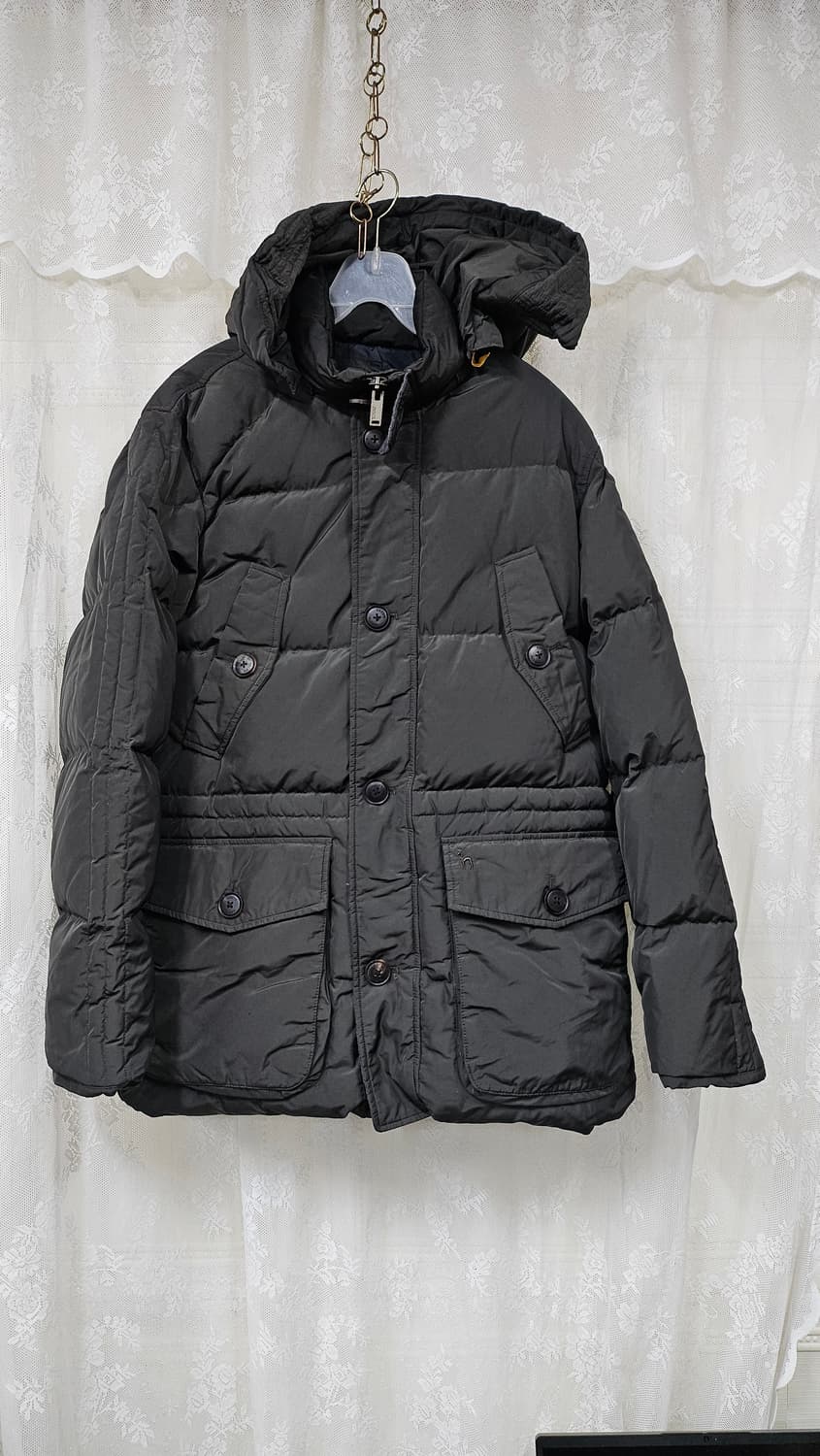 217.헤지스 카키 후드 패딩  상품이미지1