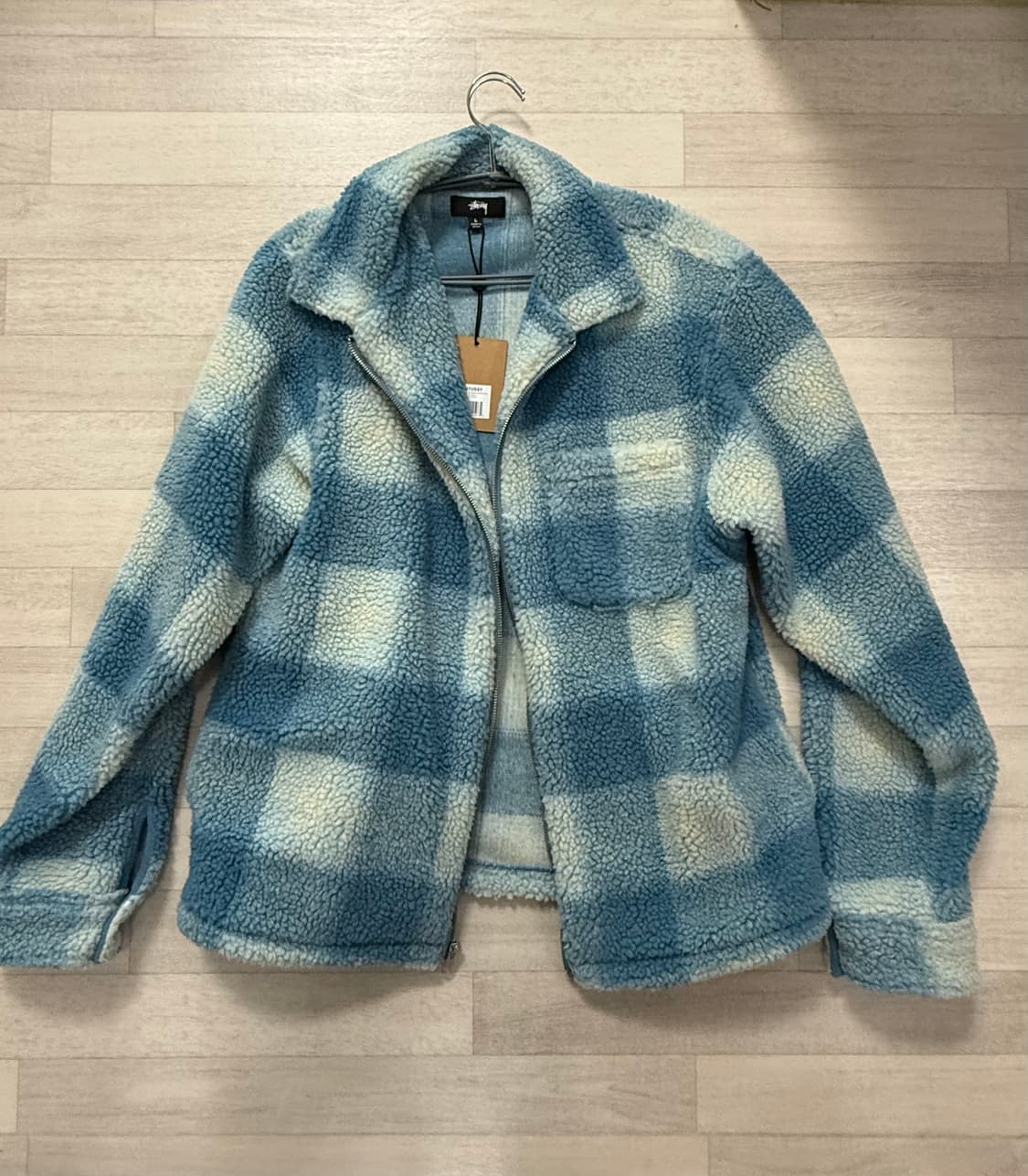Stussy 23FW 셰르파 섀도우 플레이드 자켓 상품이미지2