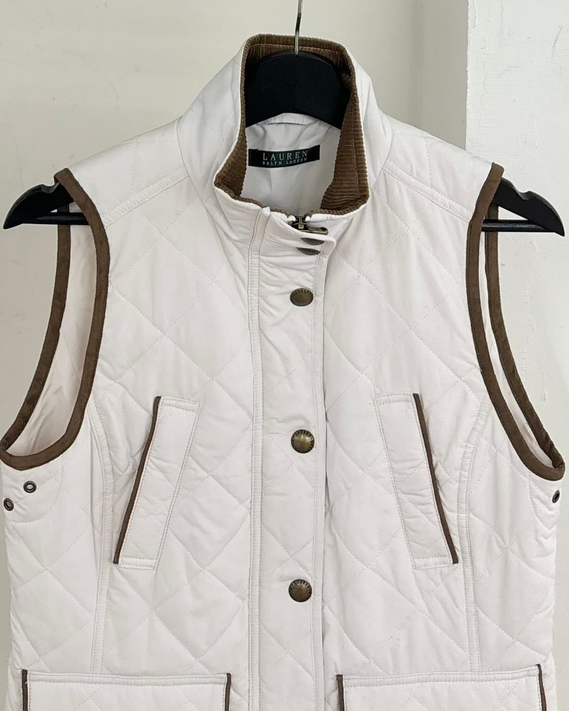 랄프 로렌 화이트 퀼팅 조끼 상품이미지2