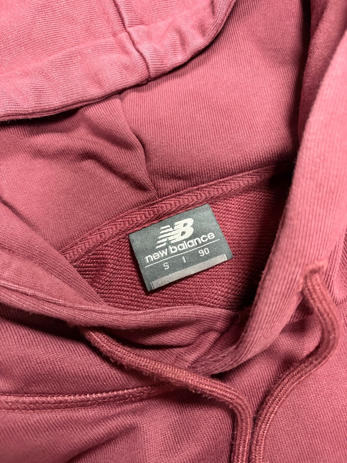 뉴발란스 버건디 후드티 상품이미지2