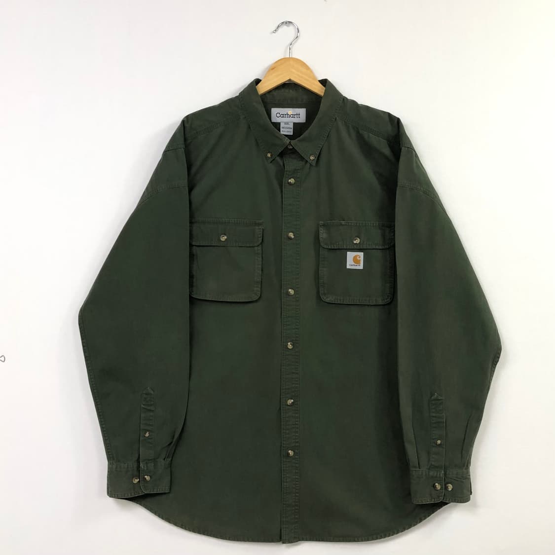 Xxl 칼하트 카키 워크 셔츠 상품이미지2