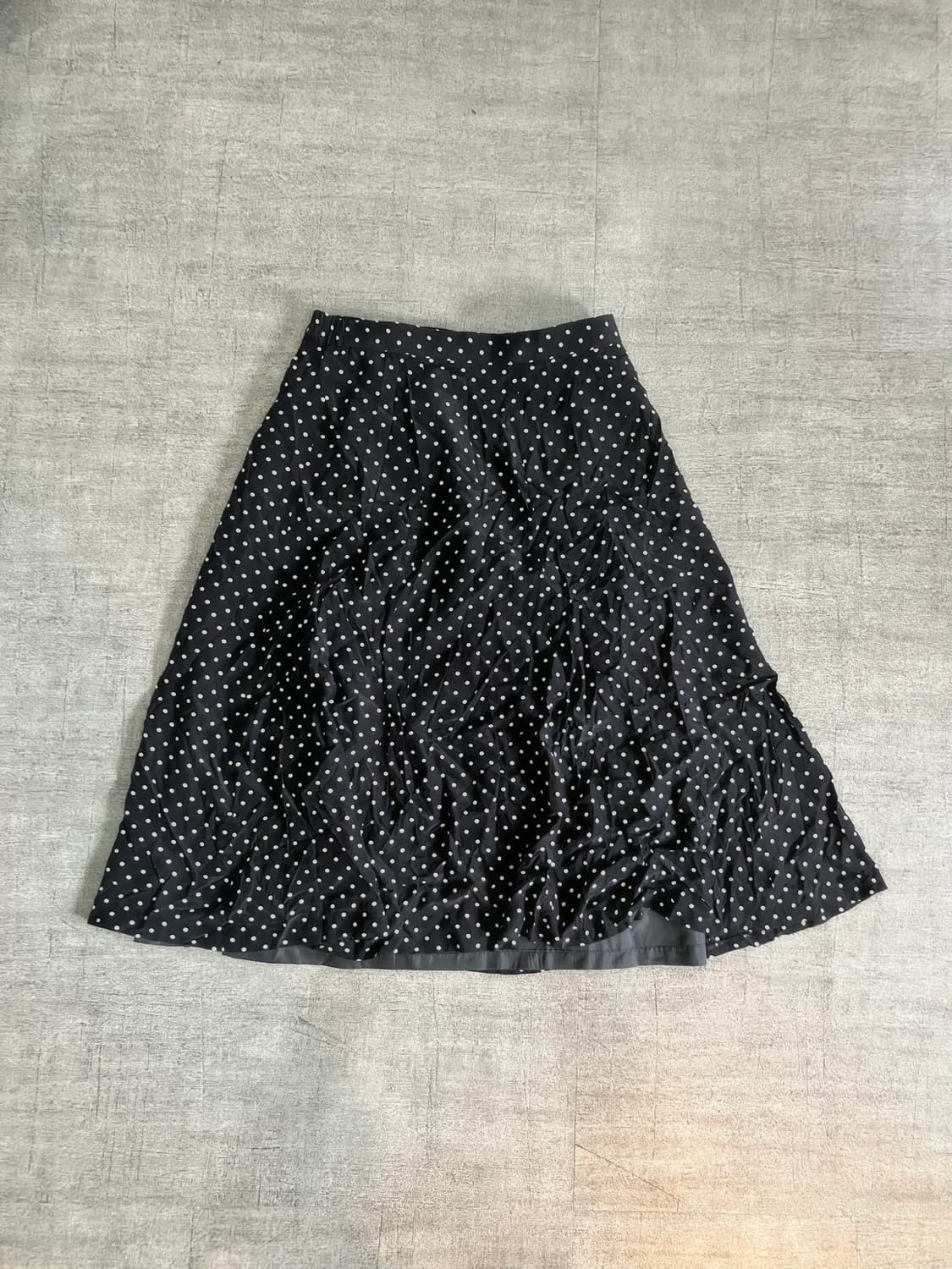 일본빈티지 Pross Elegance 핀터깔 하구미모리걸 도트스커트 상품이미지1