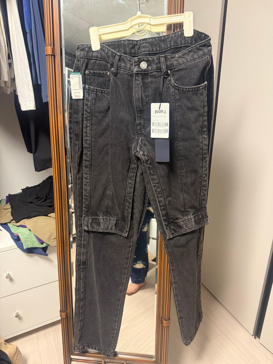 준지 데님 지퍼 팬츠 46사이즈 상품이미지1
