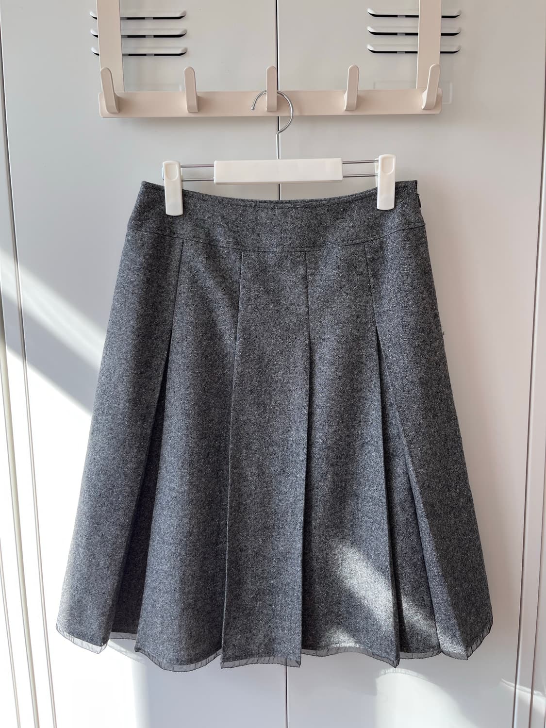 Vintage 핀턱 주름 플리츠 레이어드 스커트 상품이미지8