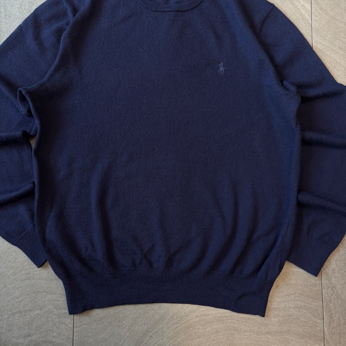 폴로 국내 정품 네이비 메리노울 니트 상품이미지4