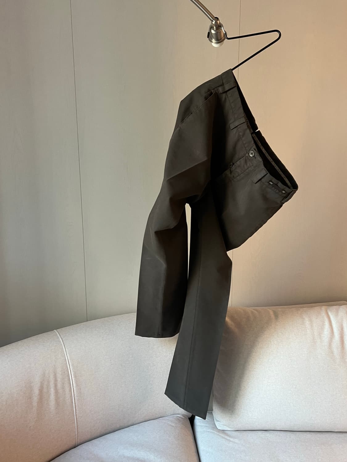 PT01 다크브라운 코튼 팬츠 상품이미지7