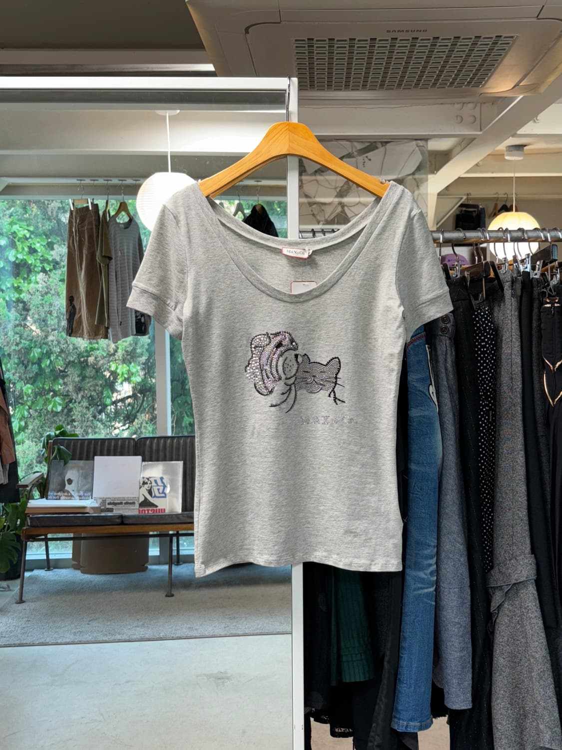 Max&co 라인스톤 티셔츠 상품이미지1