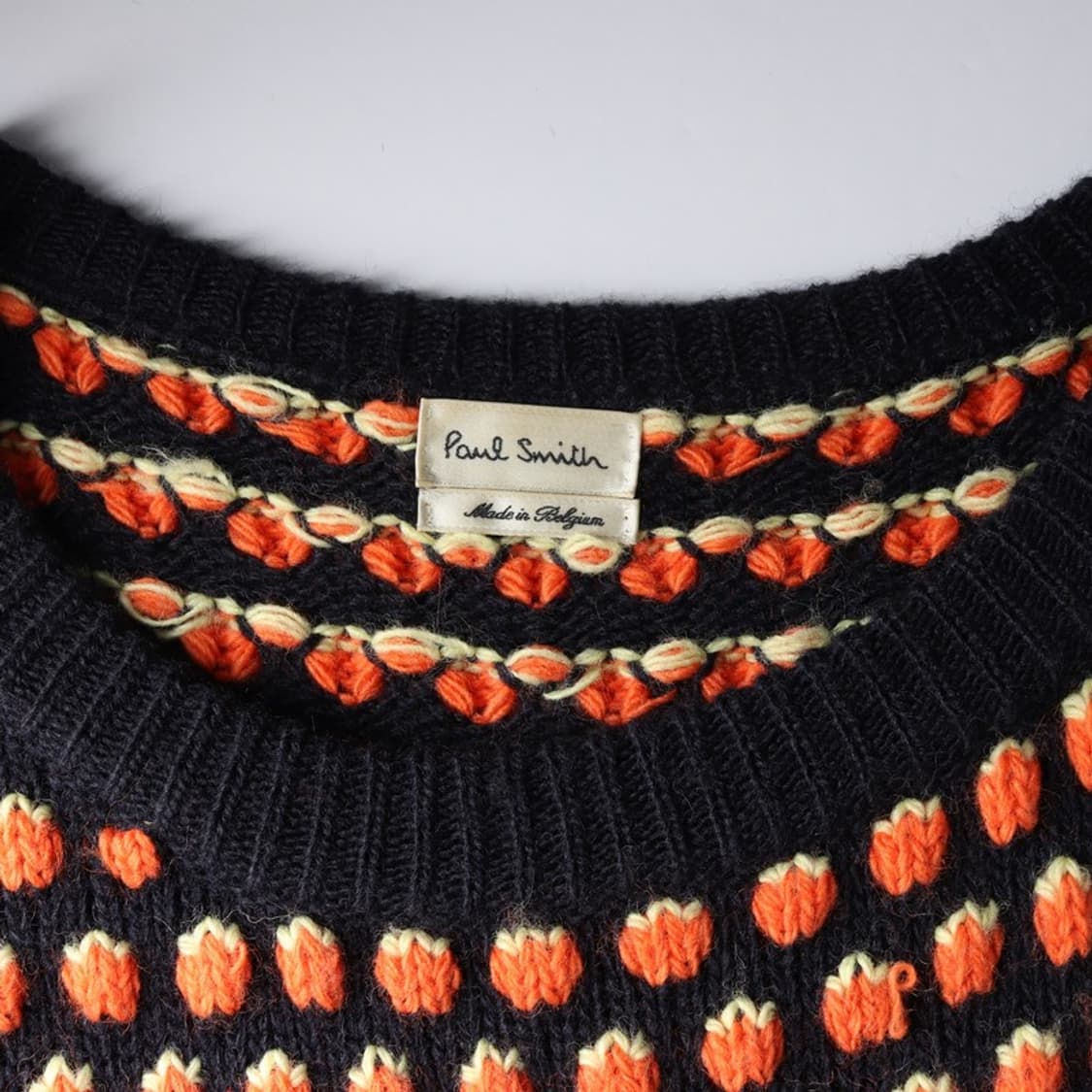 폴스미스 벨기에산 코튼 실크 팝콘 니트 스웨터 상품이미지6